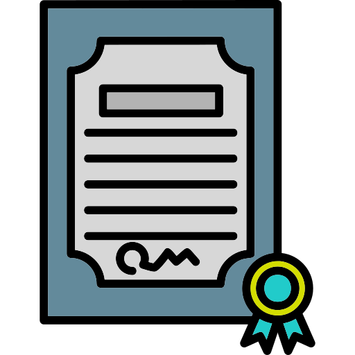 certificado icono gratis