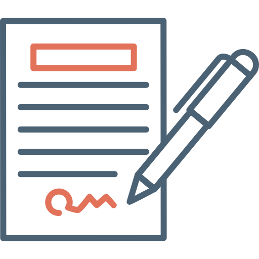 Contract Generic Outline Color icon