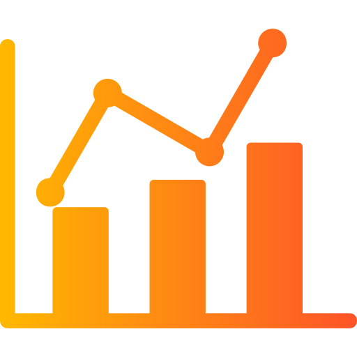 Statistics Generic Flat Gradient icon