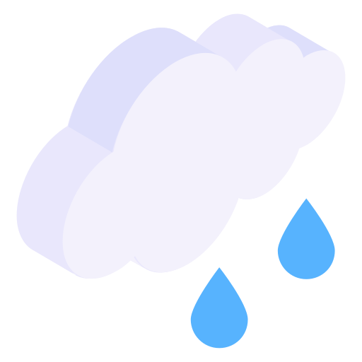 Rain Generic Isometric icon