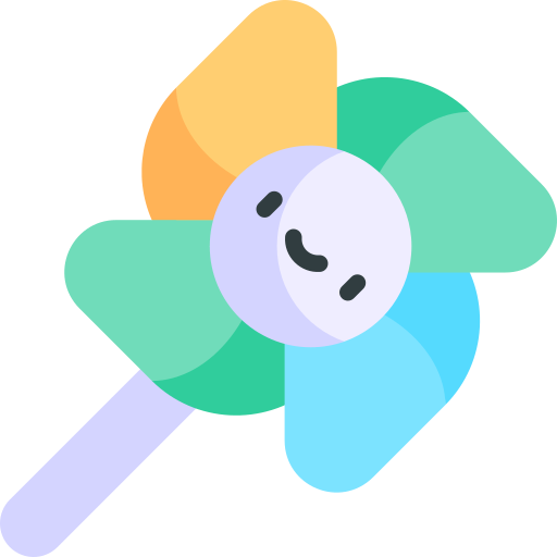 Pinwheel Kawaii Flat icon