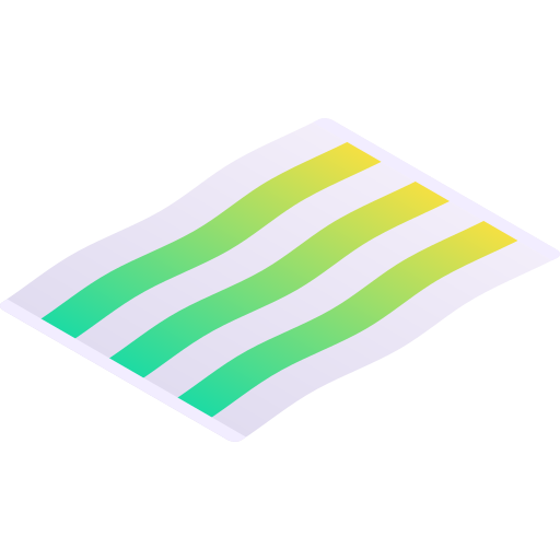 Towel Gradient Isometric Gradient icon