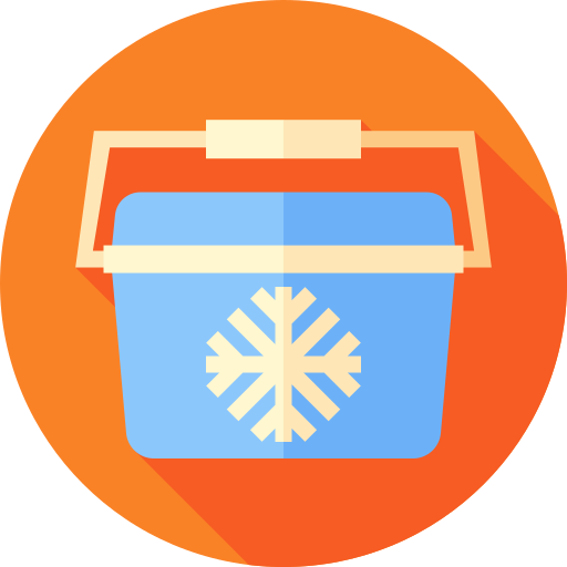 Freezer icon Flat Circular Flat