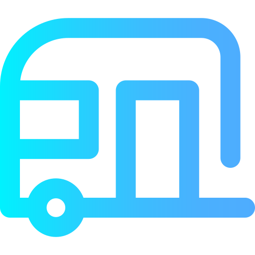 Camper van Super Basic Omission Gradient icon