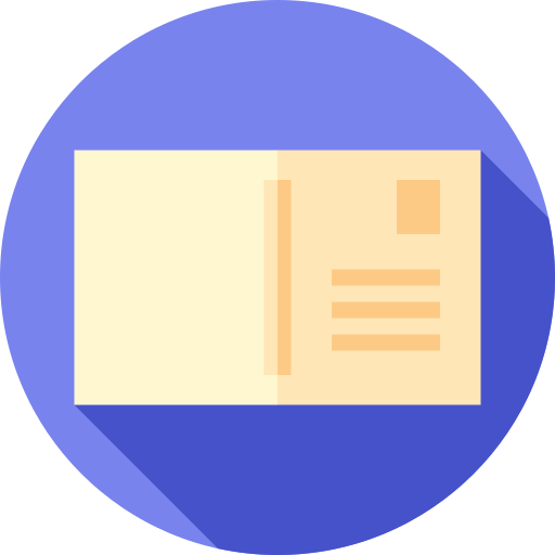 Postcard free icon