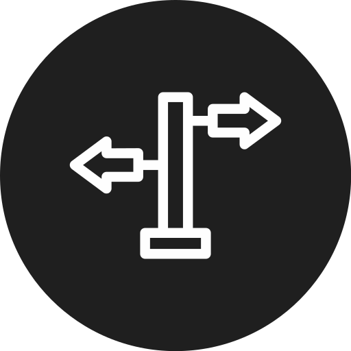 Direction Generic Glyph Icon