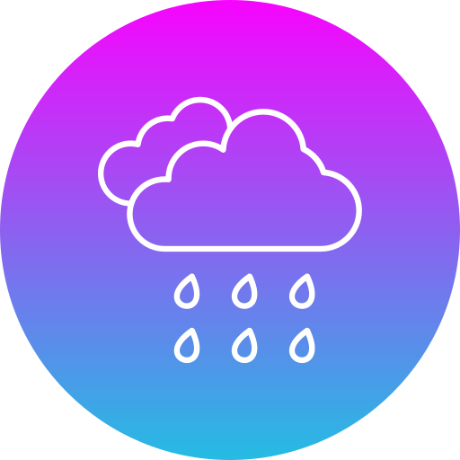 Rain Generic Flat Gradient icon