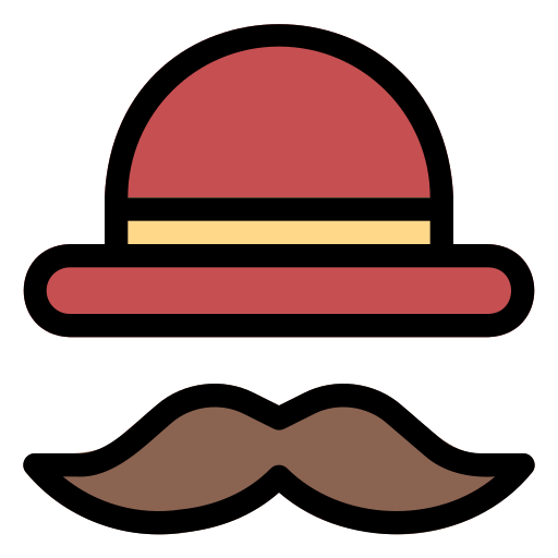 Mustache Generic Outline Color icon