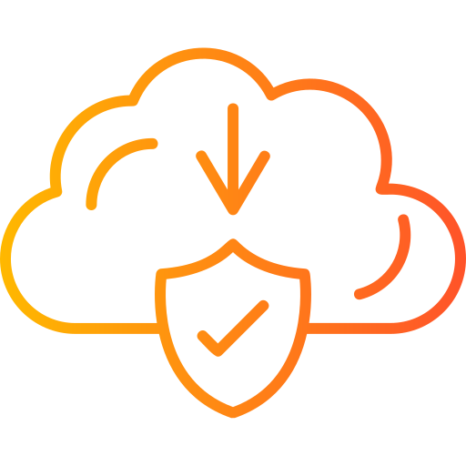 descarga en la nube icono gratis