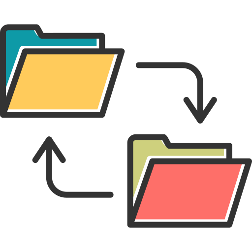 transferencia de datos icono gratis