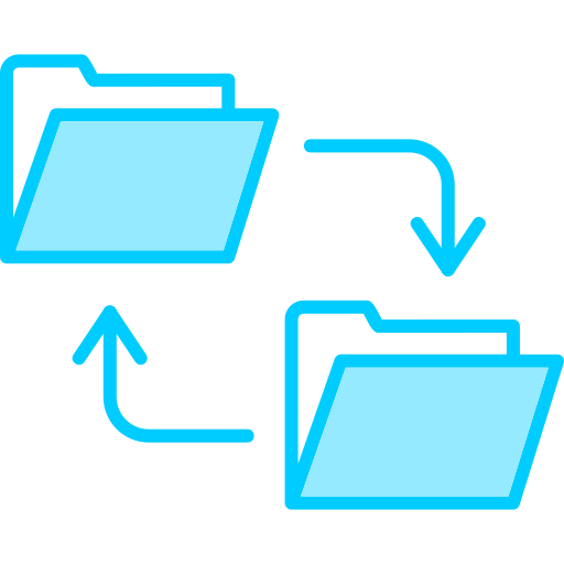 transferencia de datos icono gratis