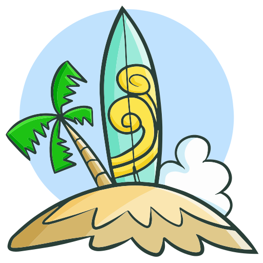 Surfing board - Free holidays icons