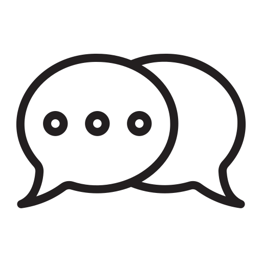 Talk Generic Detailed Outline icon