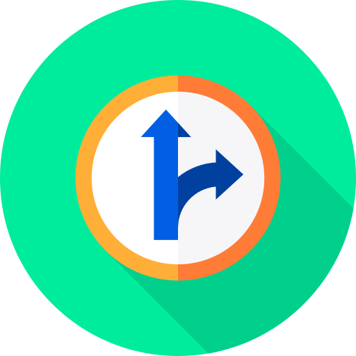 desvío icono gratis