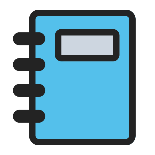 Book Generic Outline Color icon