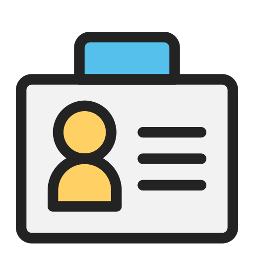 tarjeta de identificación icono gratis