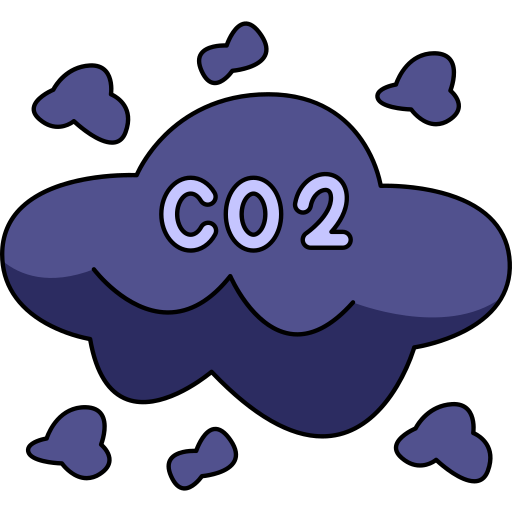 nube de co2 icono gratis