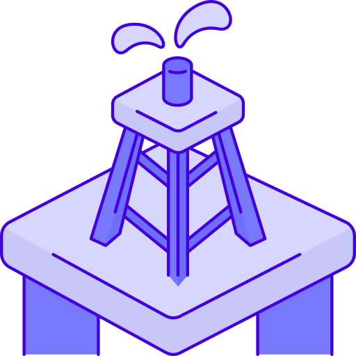 plataforma petrolera icono gratis