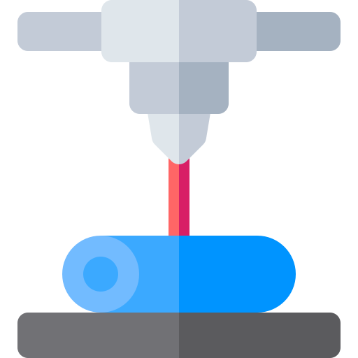 Laser beam Basic Rounded Flat icon