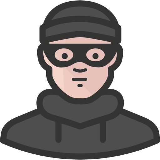 Burglar sketchandbuild Lineal Color icon