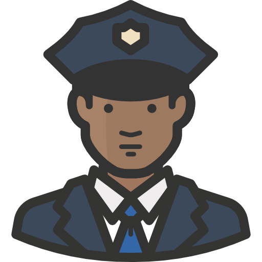 Police sketchandbuild Lineal Color icon