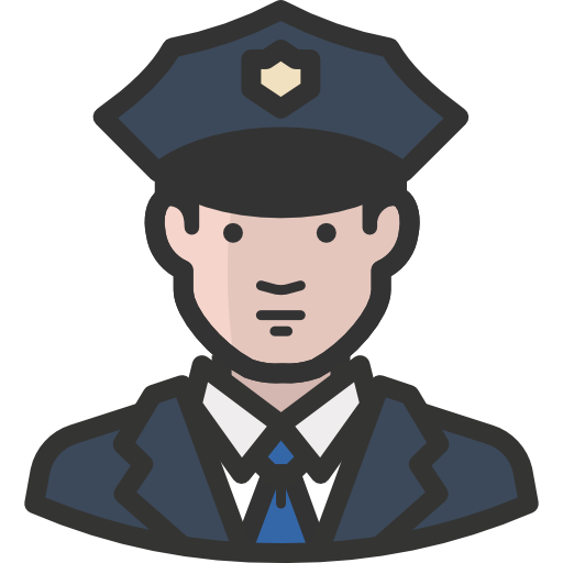 Police sketchandbuild Lineal Color icon