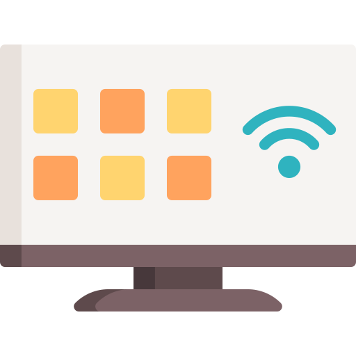 televisión inteligente icono gratis