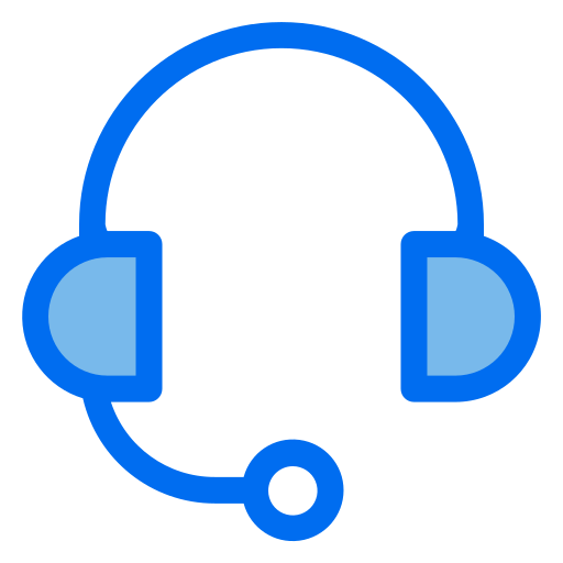 Customer support Generic Blue icon