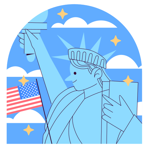 estatua de la libertad gratis sticker