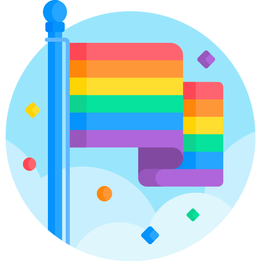 bandera arcoiris icono gratis