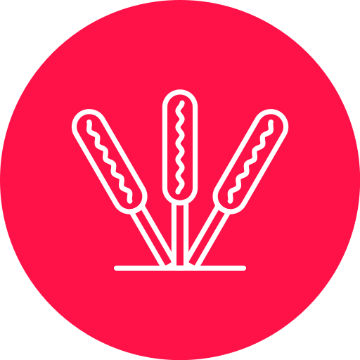 Corn dog Generic Flat icon