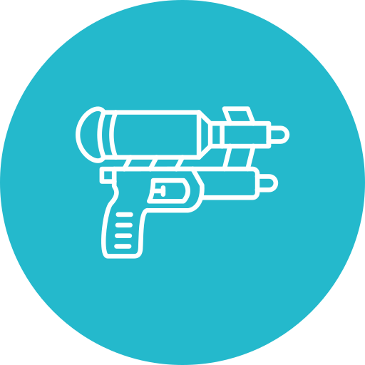 pistola de agua icono gratis