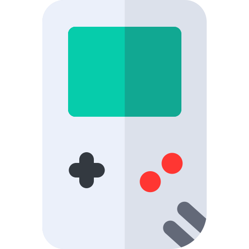 Gameboy Basic Rounded Flat Icon