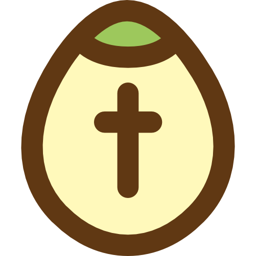 huevo de pascua icono gratis