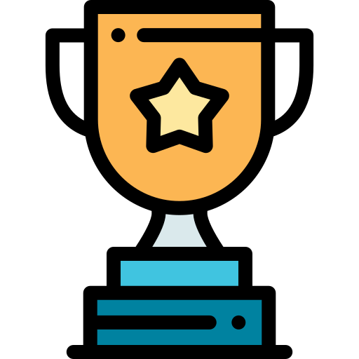 Award Detailed Rounded Lineal color icon