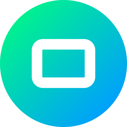 Rounded rectangle Generic Flat Gradient icon