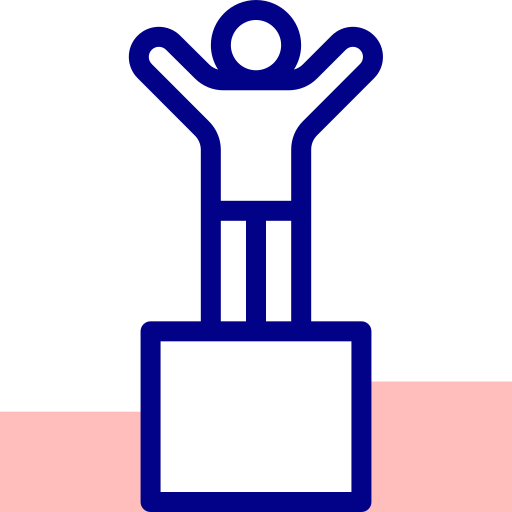 Podium Detailed Mixed Lineal Color Icon