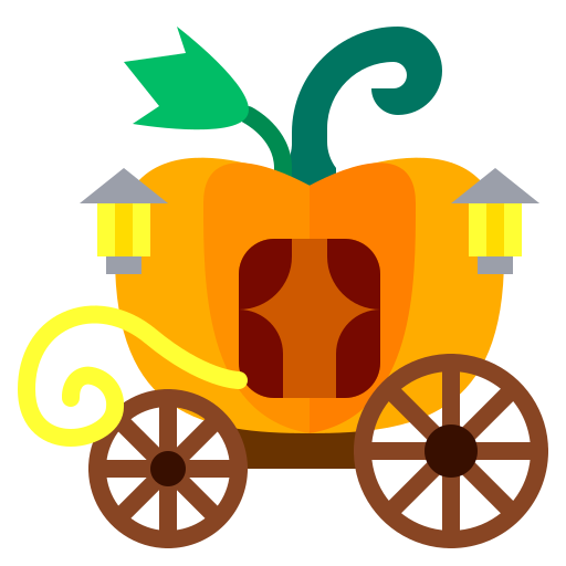 carruaje de calabaza icono gratis