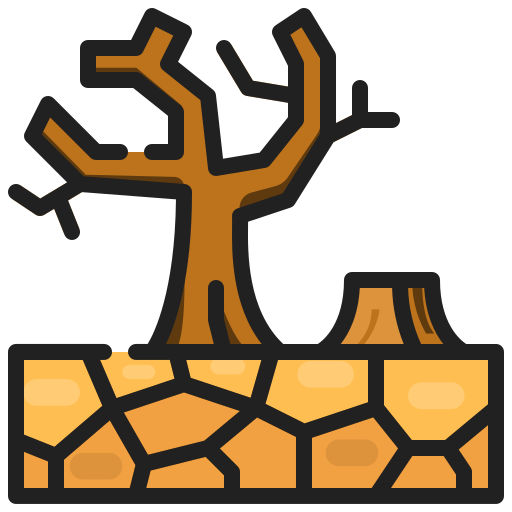 Desertification free icon