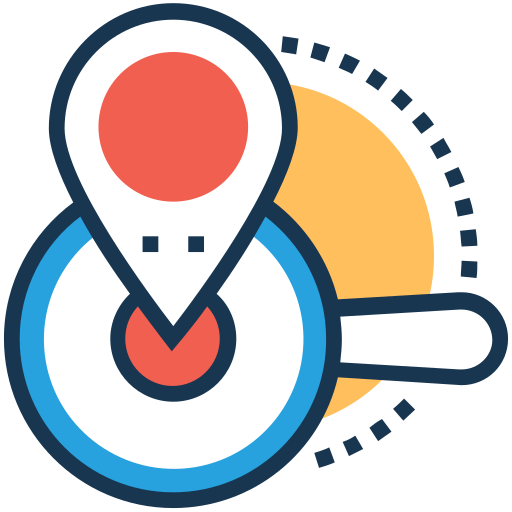 lieu de recherche Icône gratuit