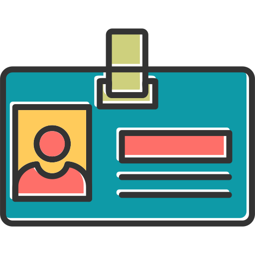 tarjeta de identificación icono gratis