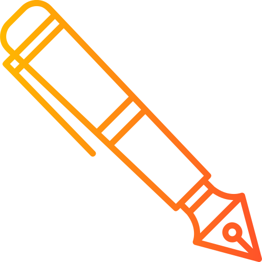 pluma fuente icono gratis