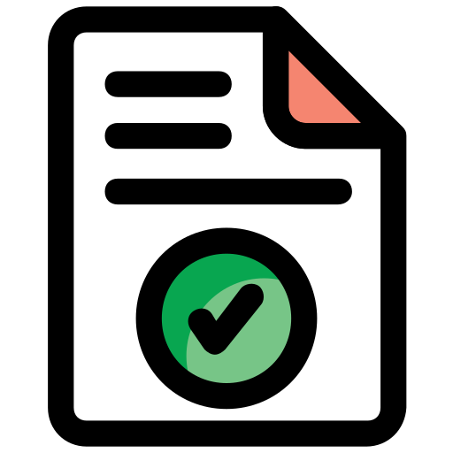 documento registrado icono gratis