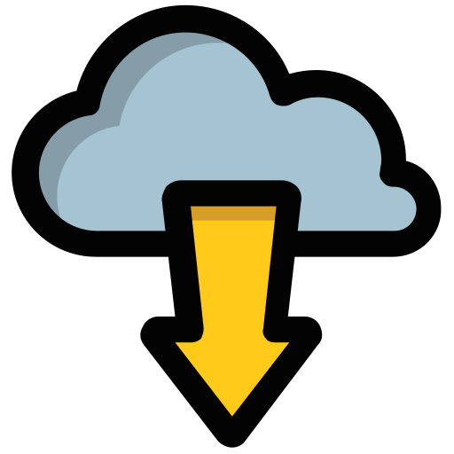 Cloud download free icon