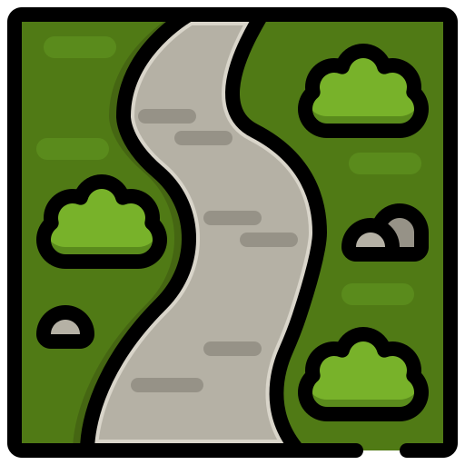 sendero icono gratis