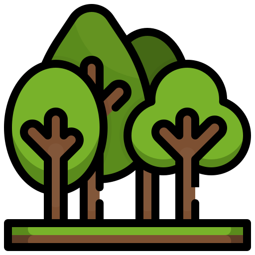 Forest Generic Outline Color icon