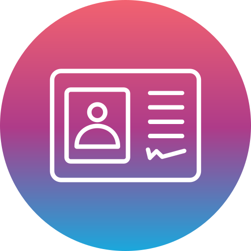 cartão de identidade grátis ícone