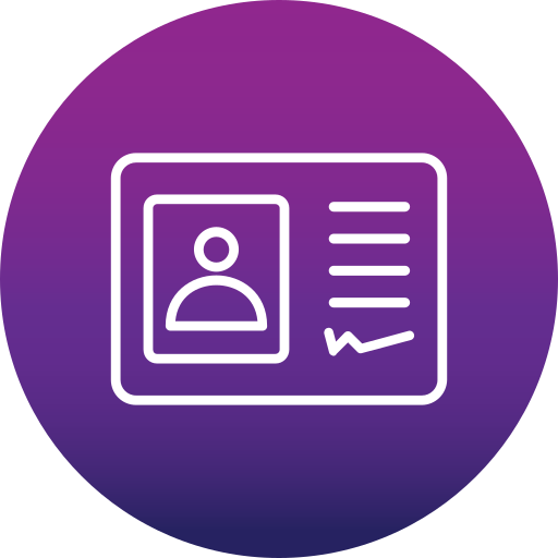 cartão de identidade grátis ícone