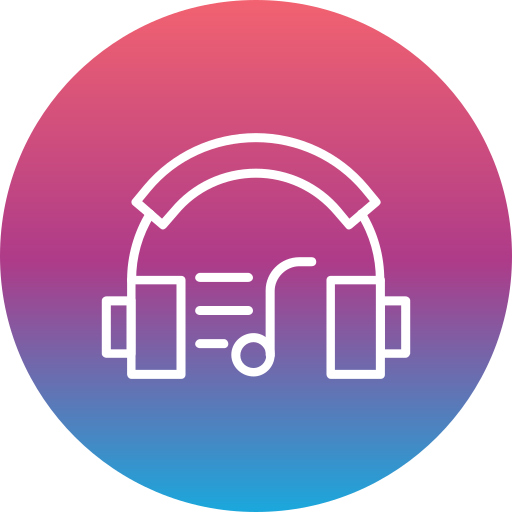 Music Generic Flat Gradient icon