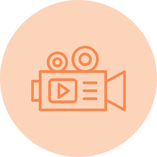 cámara de video icono gratis